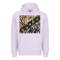 Lilac zebra gemstone leather Premium Hoodie - BarkalooDesign