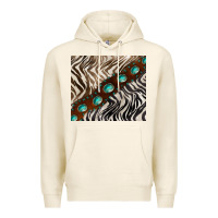 Tofu zebra gemstone leather Premium Hoodie - BarkalooDesign