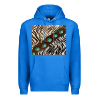 True Royal zebra gemstone leather Premium Hoodie - BarkalooDesign