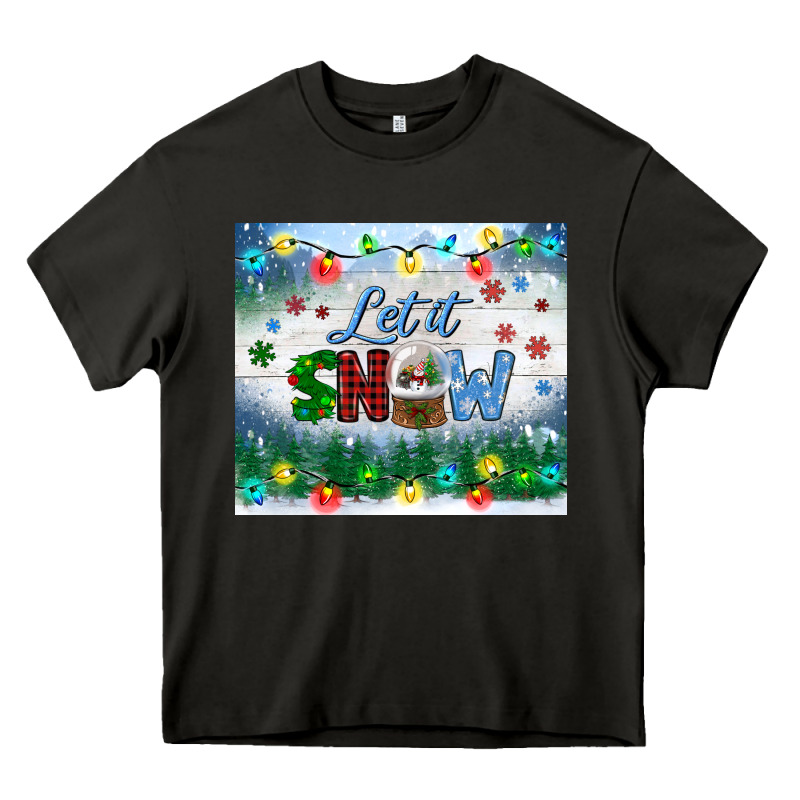 Let It Snow Tumbler Heavy Core Tee by BundleAndBundleShop | Teevron