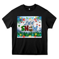 Black let it snow tumbler Heavy Core Tee - BundleAndBundleShop