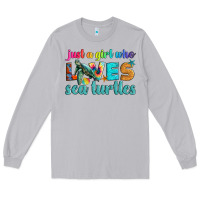 Moon Dust just a girl who loves sea turtle Long Sleeve Tee - Artiststas