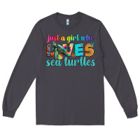 Smoke just a girl who loves sea turtle Long Sleeve Tee - Artiststas