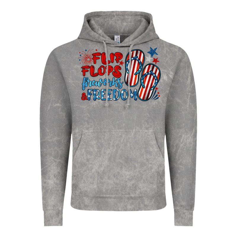 Flip Flops Fireworks & Freedom Vintage Hoodie by BarkalooDesign | Teevron