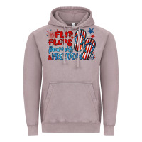 Vintage Zinc flip flops fireworks & freedom Vintage Hoodie - BarkalooDesign