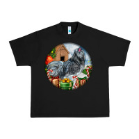 Black ameraucana rooster christmas Urban Heavy Tee - LillyAllenDesigns