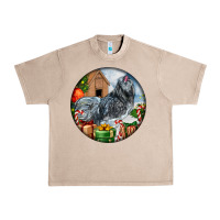 French Oak ameraucana rooster christmas Urban Heavy Tee - LillyAllenDesigns