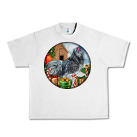 Lunar Rock ameraucana rooster christmas Urban Heavy Tee - LillyAllenDesigns