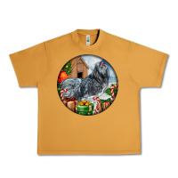 Peanut Butter ameraucana rooster christmas Urban Heavy Tee - LillyAllenDesigns