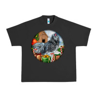 Pigment Black ameraucana rooster christmas Urban Heavy Tee - LillyAllenDesigns