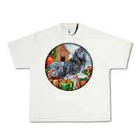 Pistachio ameraucana rooster christmas Urban Heavy Tee - LillyAllenDesigns