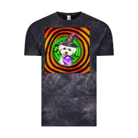 Cloud Black halloween bichons frise dog Vintage Tee - LillyAllenDesigns
