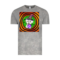 Cloud Rock halloween bichons frise dog Vintage Tee - LillyAllenDesigns