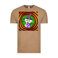 Vintage Coffee halloween bichons frise dog Vintage Tee - LillyAllenDesigns