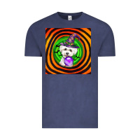 Vintage Denim halloween bichons frise dog Vintage Tee - LillyAllenDesigns