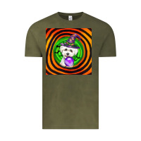 Vintage Olive halloween bichons frise dog Vintage Tee - LillyAllenDesigns