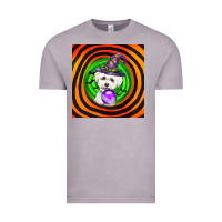 Vintage Zinc halloween bichons frise dog Vintage Tee - LillyAllenDesigns