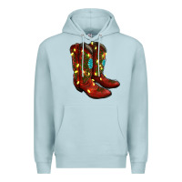 Blue Mist cowboy boots christmas Premium Hoodie - RanaPortraitStore