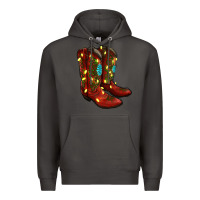 Smoke cowboy boots christmas Premium Hoodie - RanaPortraitStore