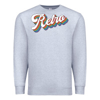Heather Grey retro colorful Premium Sweatshirt - chombo