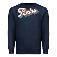Navy retro colorful Premium Sweatshirt - chombo