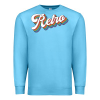 Ocean Blue retro colorful Premium Sweatshirt - chombo
