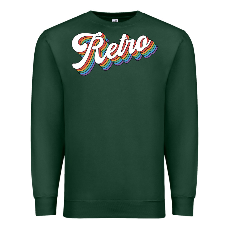 Retro Colorful Premium Sweatshirt by chombo | Teevron