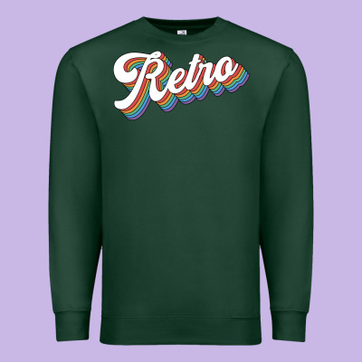 Retro Colorful Premium Sweatshirt Designed By Chombo