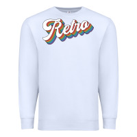 White retro colorful Premium Sweatshirt - chombo