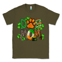 Army Green St. Patricks Dog Mom Classic Tee - FaDigitalArtStudio