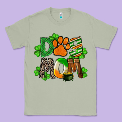 St. Patricks Dog Mom Classic Tee Designed By Fadigitalartstudio