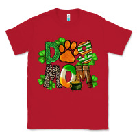 Red St. Patricks Dog Mom Classic Tee - FaDigitalArtStudio