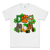 White St. Patricks Dog Mom Classic Tee - FaDigitalArtStudio