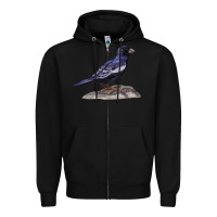 Black Lark Bunting Colorado State Bird Zipper Hoodie - RanaPortraitStore