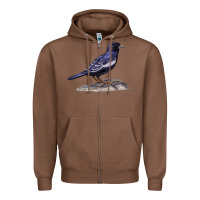Chestnut Lark Bunting Colorado State Bird Zipper Hoodie - RanaPortraitStore