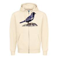 Sandshell Lark Bunting Colorado State Bird Zipper Hoodie - RanaPortraitStore
