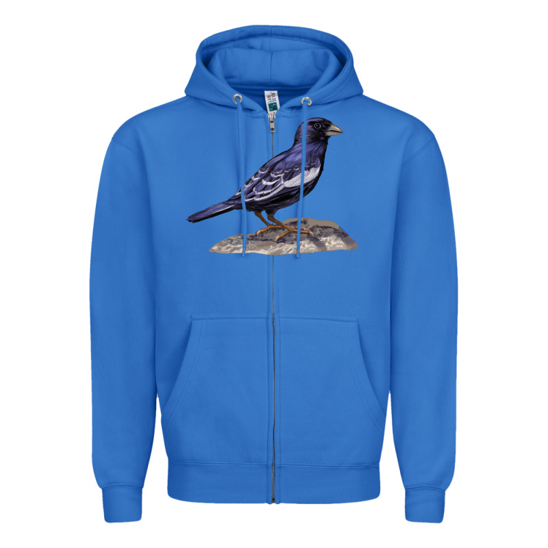 Lark Bunting Colorado State Bird Zipper Hoodie by RanaPortraitStore | Teevron