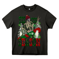 Asphalt tis the season skeleton snowboard Heavy Core Tee - FaDigitalArtStudio