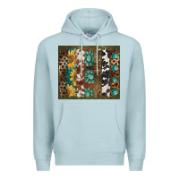 Blue Mist western patterns brushstroke Premium Hoodie - BarkalooDesign