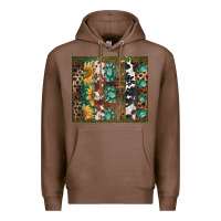Chestnut western patterns brushstroke Premium Hoodie - BarkalooDesign