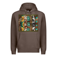 Coffee western patterns brushstroke Premium Hoodie - BarkalooDesign