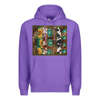 Purple western patterns brushstroke Premium Hoodie - BarkalooDesign