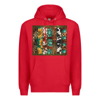 Red western patterns brushstroke Premium Hoodie - BarkalooDesign