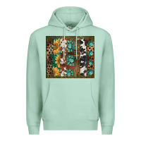 Seafoam western patterns brushstroke Premium Hoodie - BarkalooDesign