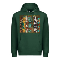 Sports Green western patterns brushstroke Premium Hoodie - BarkalooDesign