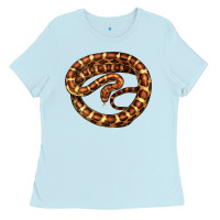 Baby Blue Corn Snake Illustrations Ladies Tee - LillyAllenDesigns