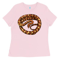 Bubblegum Pink Corn Snake Illustrations Ladies Tee - LillyAllenDesigns