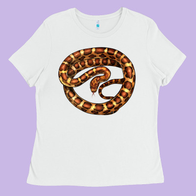 Corn Snake Illustrations Ladies Tee Designed By Lillyallendesigns