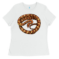 White Corn Snake Illustrations Ladies Tee - LillyAllenDesigns