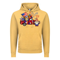 Vintage Mustard american gnomies truck Vintage Hoodie - BarkalooDesign